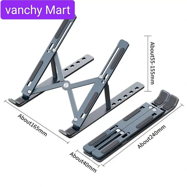 Alloy Aluminum Laptop Stand Holder Portable Foldable